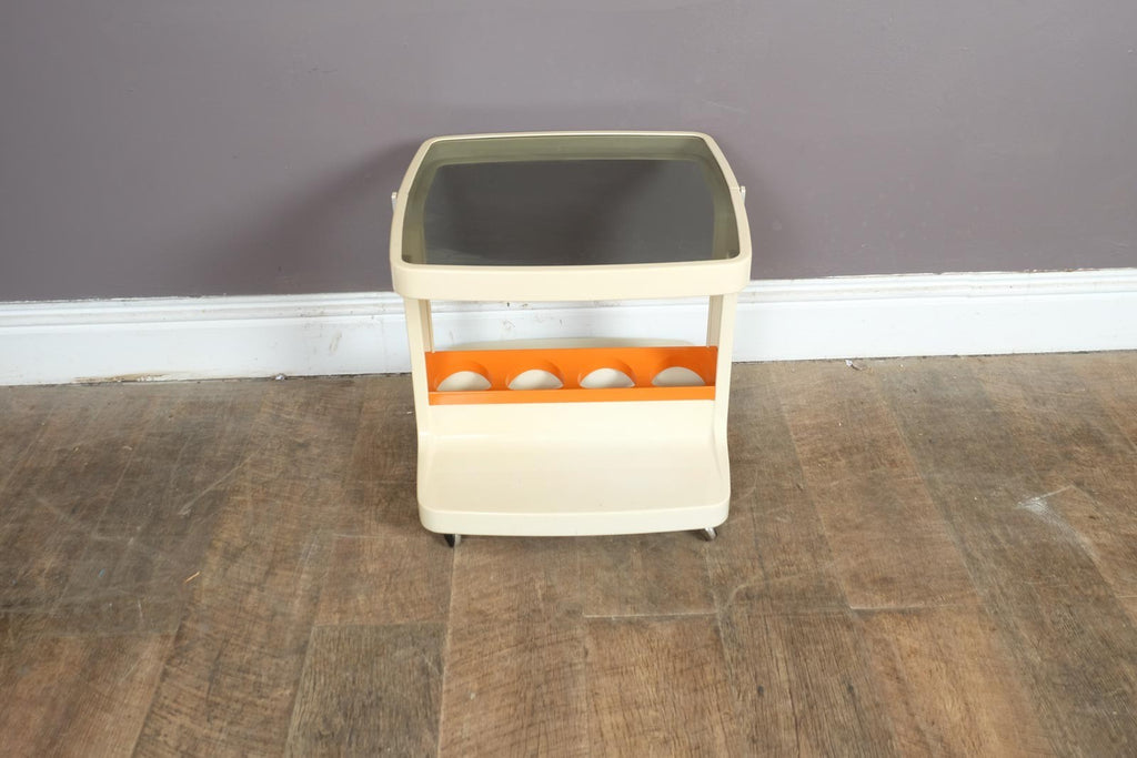 Marc Held for Prisunic Bar Trolley Vintage 1970s Space Age French Design Plastic