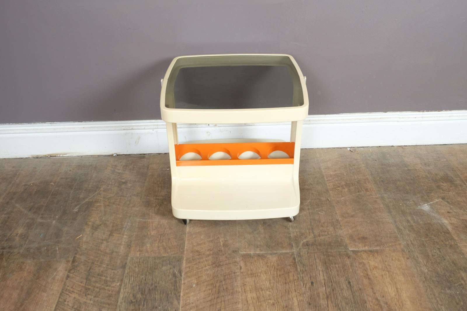 Marc Held for Prisunic Bar Trolley Vintage 1970s Space Age French Design Plastic