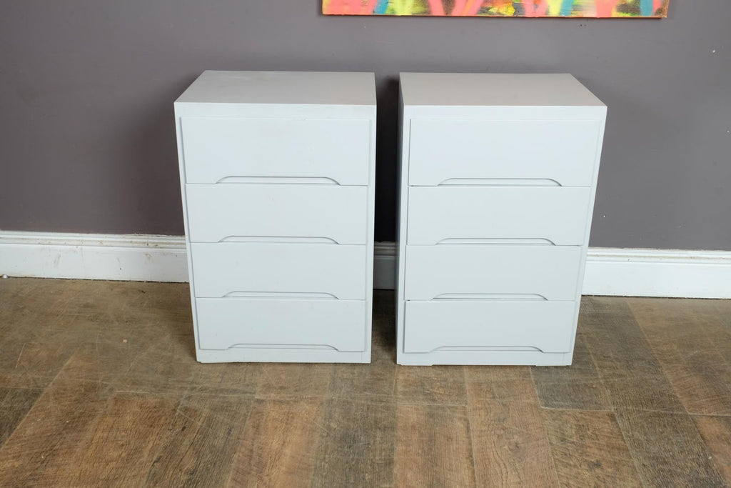 Vintage Retro Mid Cetury Pair of Stag Bedside Tables