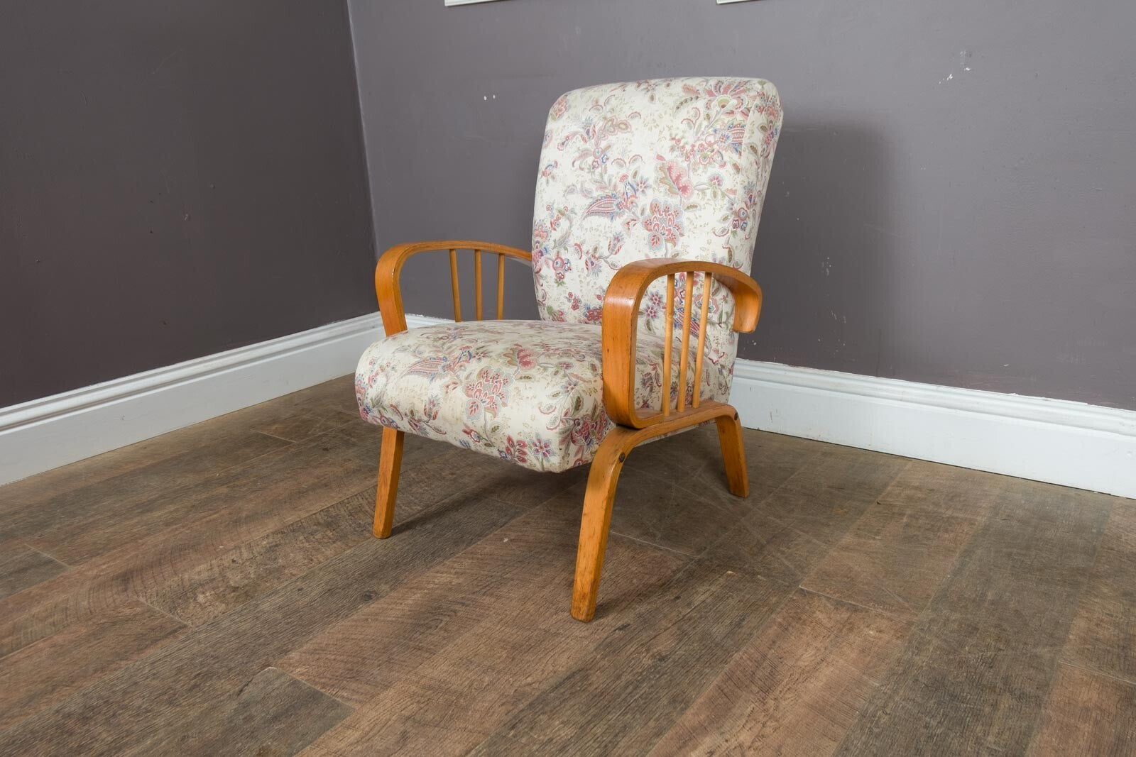Vintage Retro 1950s Bedroom Chair ArmChair