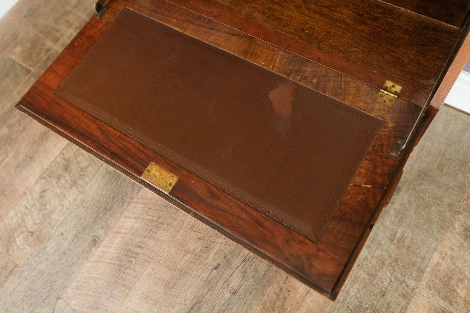 Vintage Queen Anne Style Burr Walnut Bureau