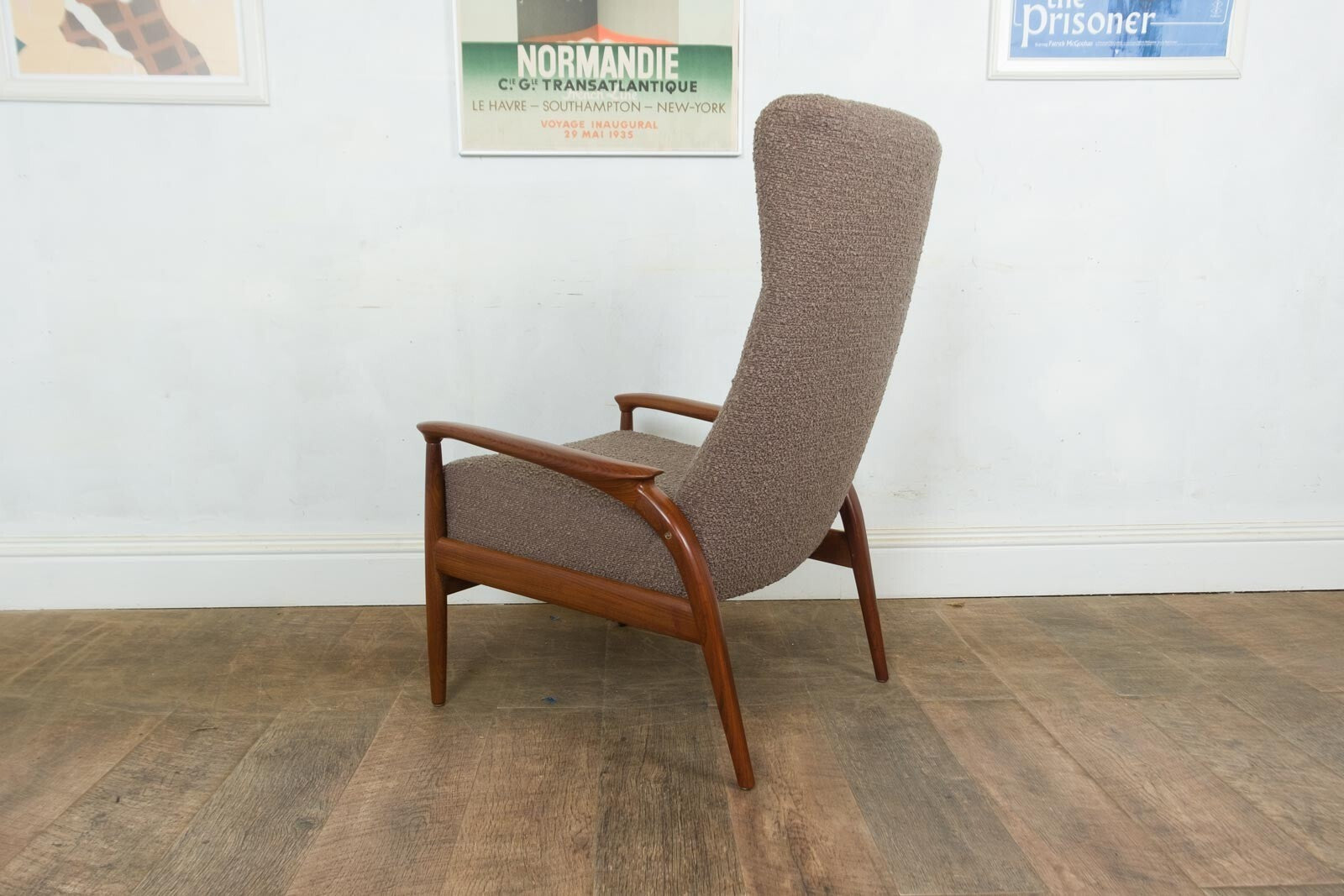 Vintage Retro Mid Century Afromosia Arm Chair by Greaves and Thomas