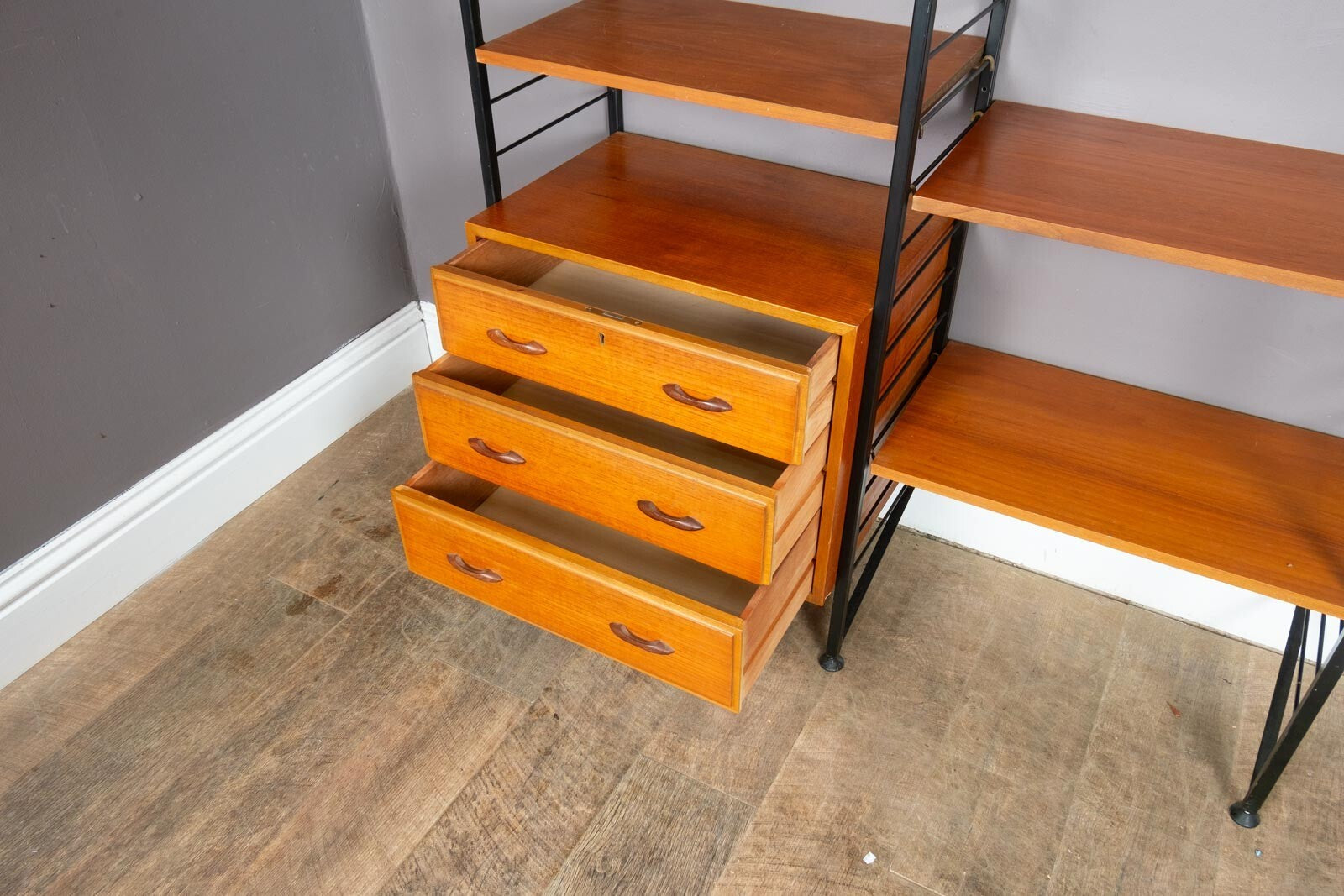 Vintage Teak Staples Ladderax - 2 Bays