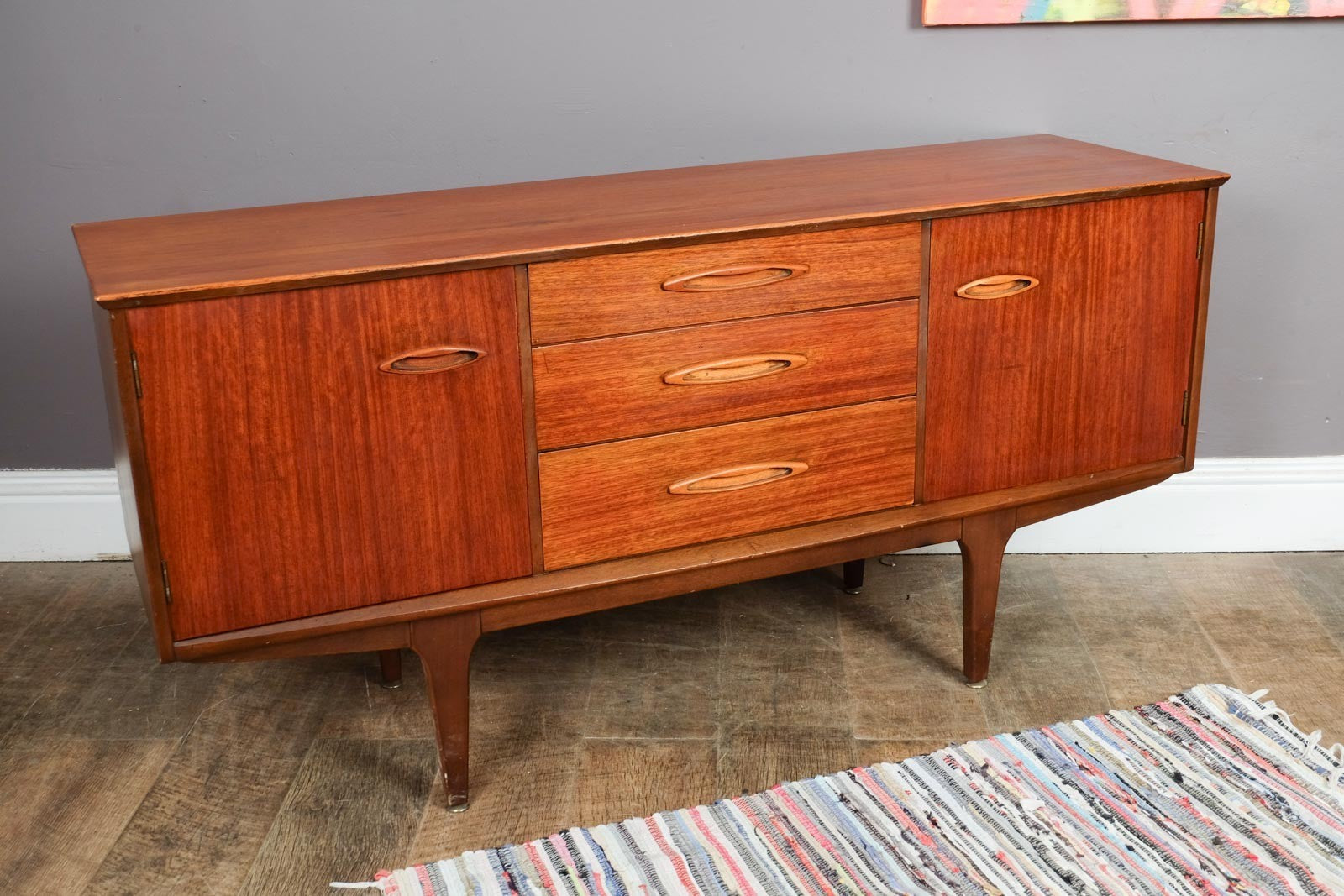 Vintage Retro Small Teak Mid Century Sideboard by Jentique