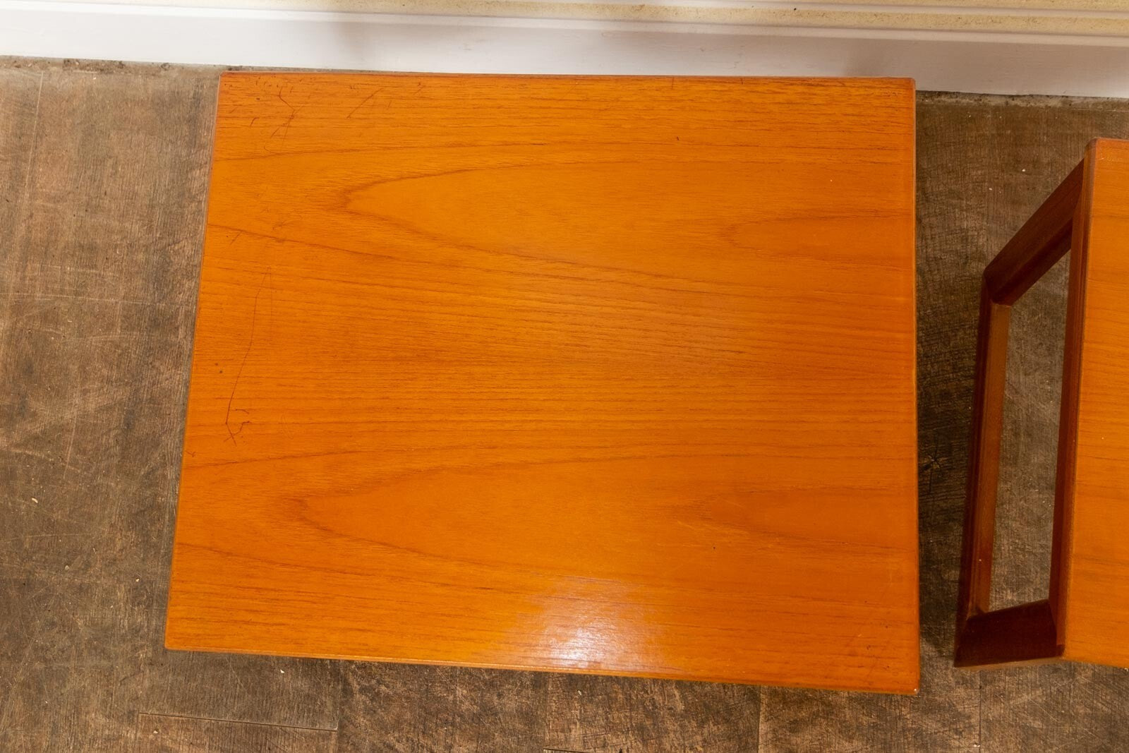 Vintage Retro Pair of Teak Nesting Tables