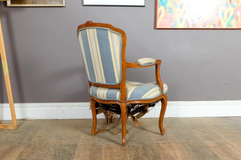 Antique Victorian Carved Walnut Arm Chair