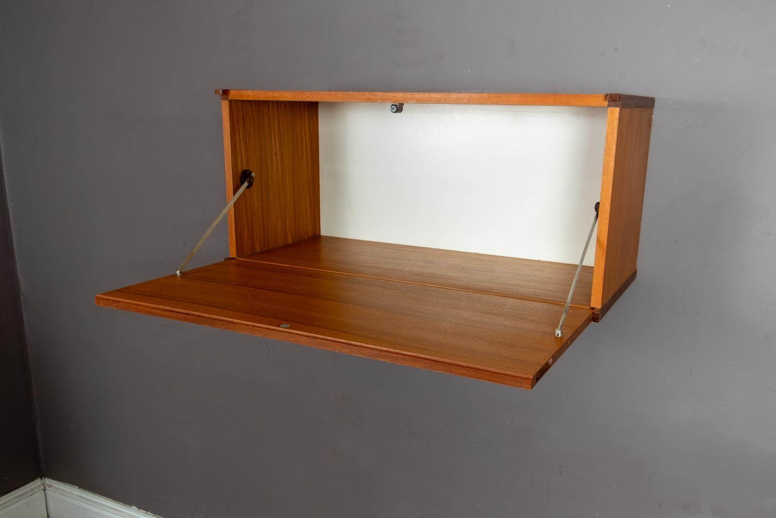 Vintage Retro Beaver and Tapley Teak Floating Cabinet