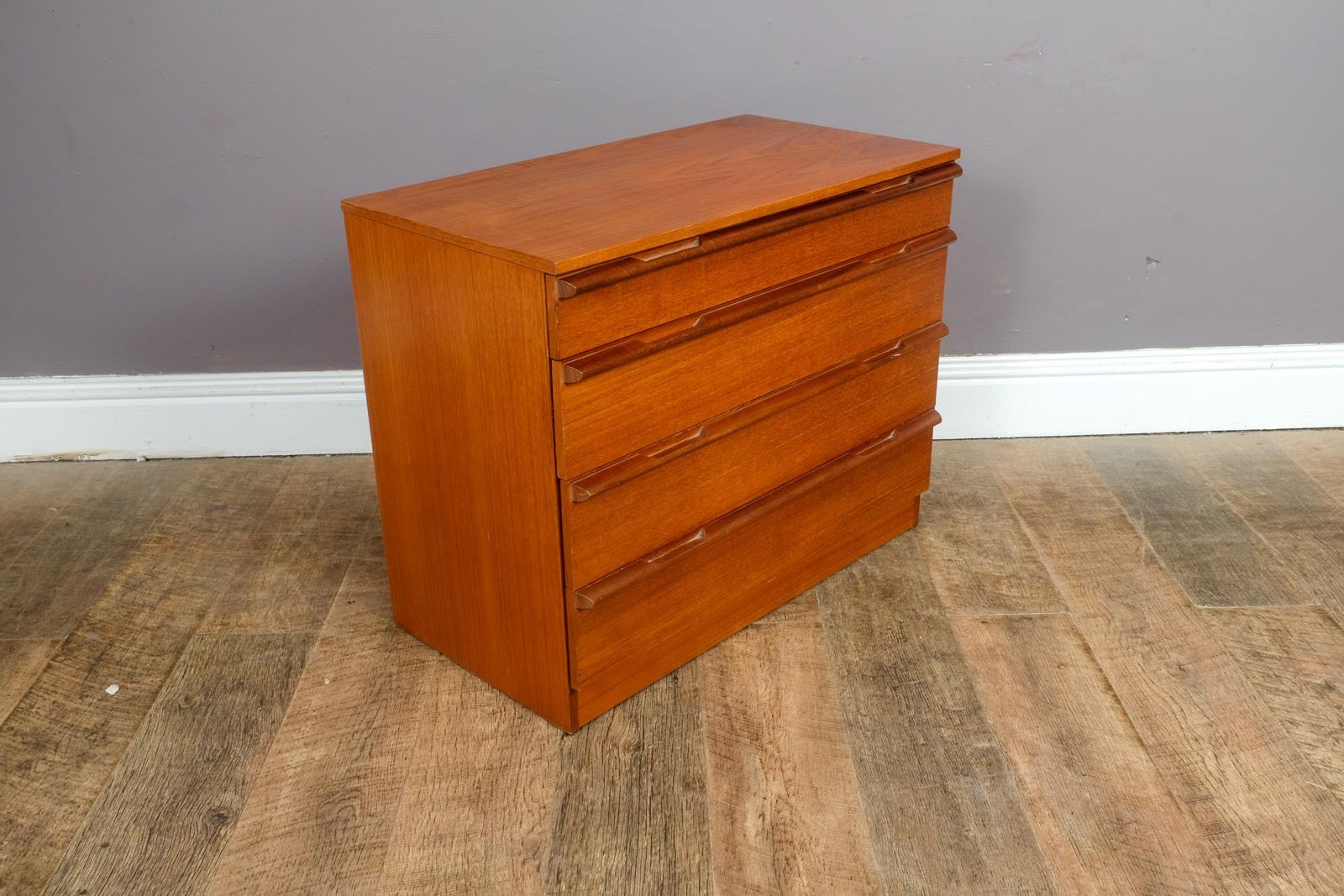 Vintage Mid Century Teak Chest of Drawers by Avalon