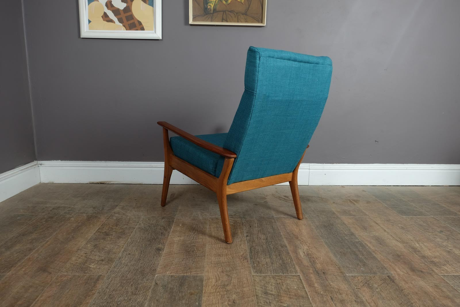 Vintage Retro Mid Century Afromosia Armchair by Furpro