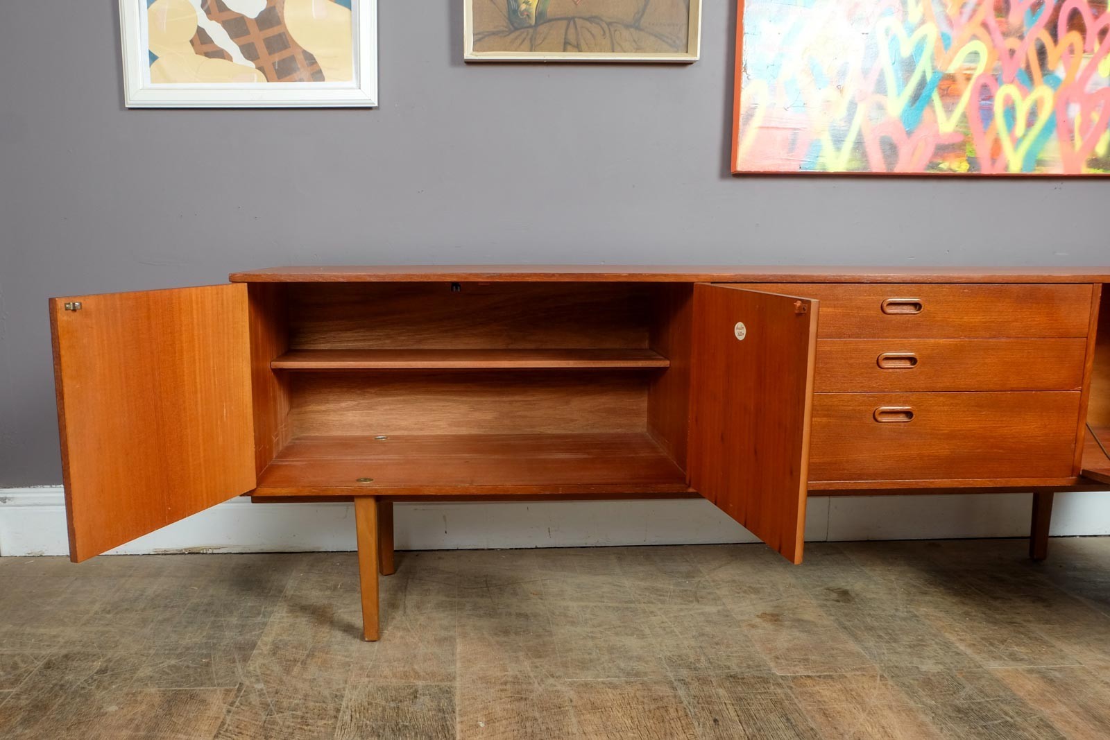 Vintage Retro Mid Century Large Teak Sideboard by Avalon