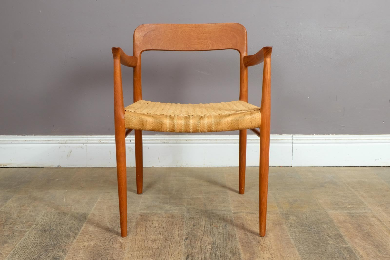 Vintage JL Moller Teak DIning Chair Model 56