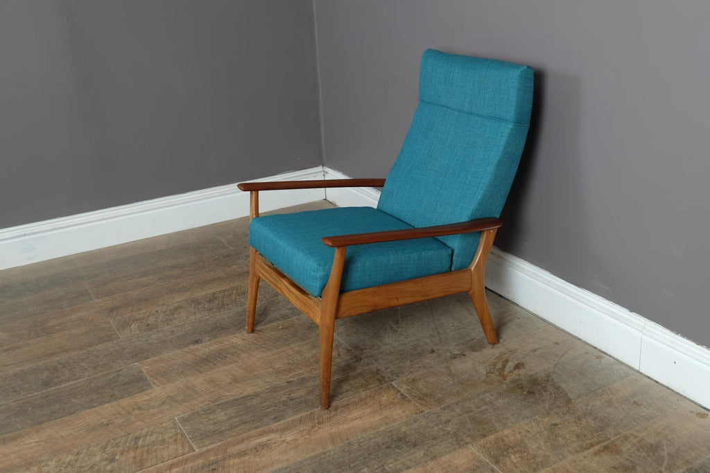 Vintage Retro Mid Century Afromosia Armchair by Furpro