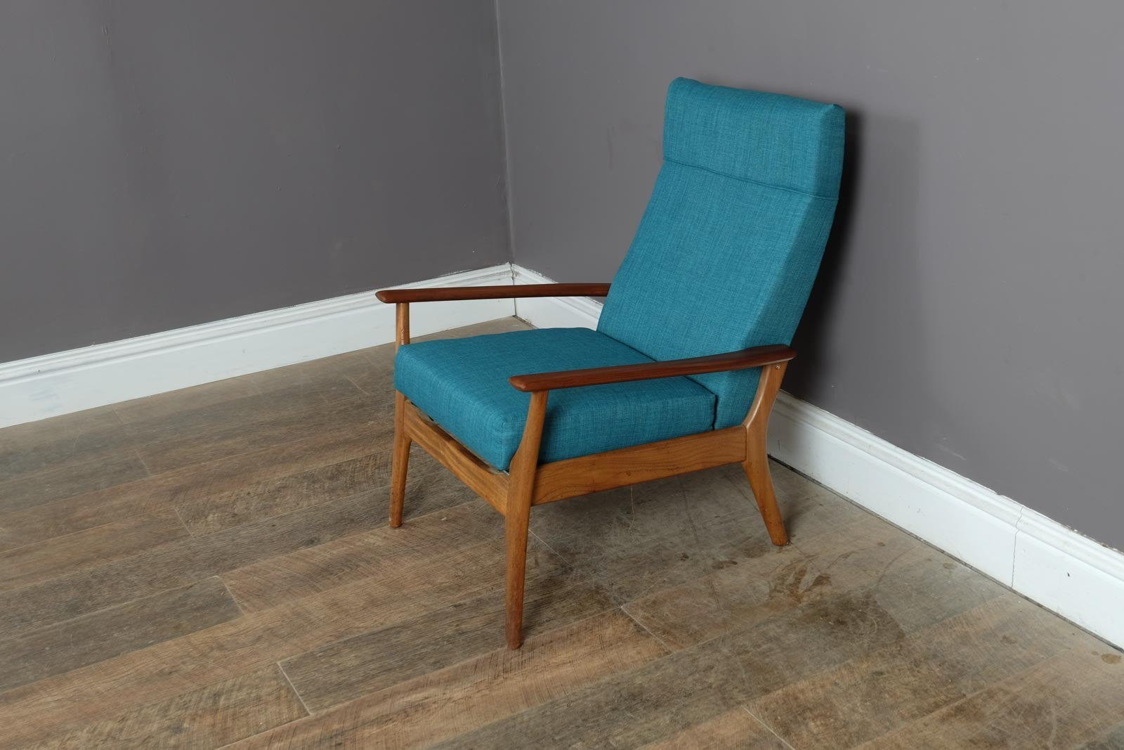 Vintage Retro Mid Century Afromosia Armchair by Furpro