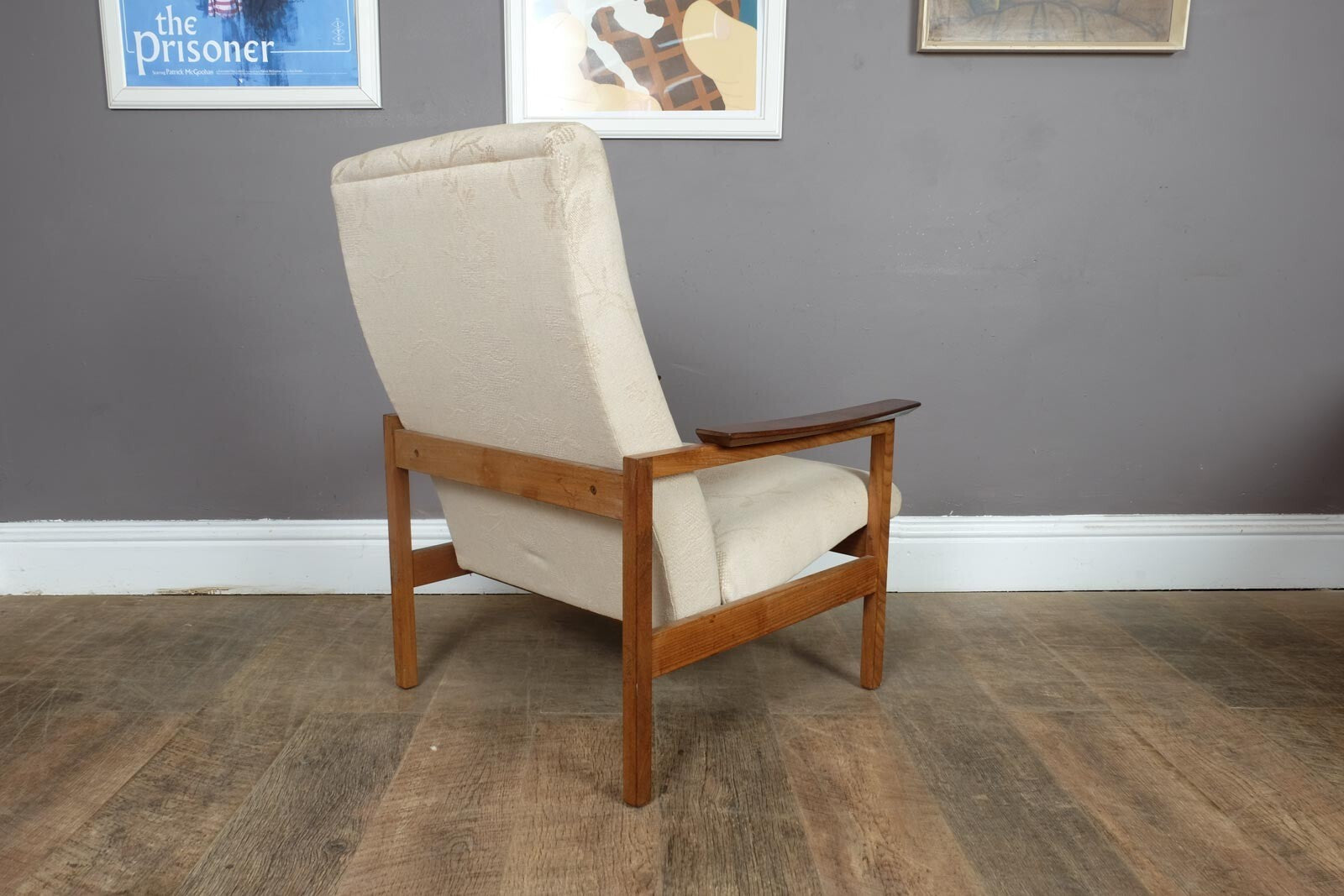 Vintage Retro Guy Rogers Mid Century Kyoto Arm Chair