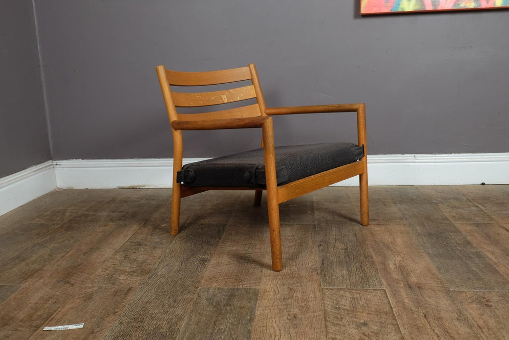 Vintage Retro Pair of Jed Light Oak Armchairs by David Irwin, Habitat