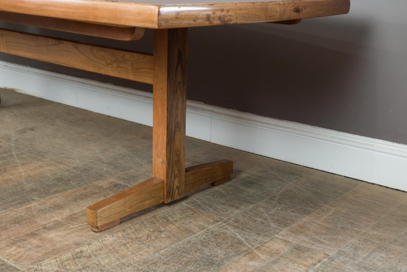 Large Vintage Danish Rosewood Dining Table - Koefoeds Hornslett