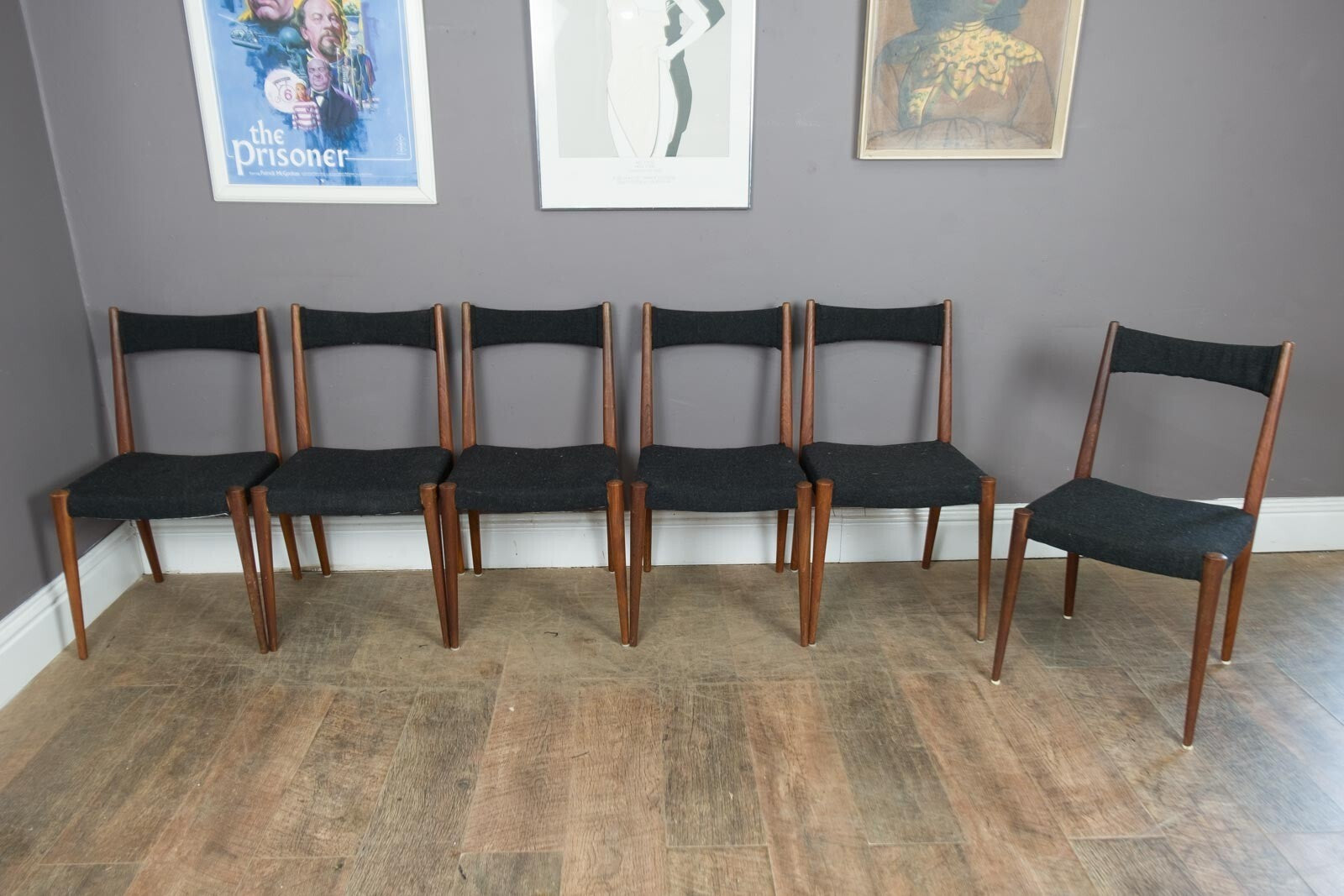 Set of 6 Mid Century Dining Chairs by Anna-Luija Praun