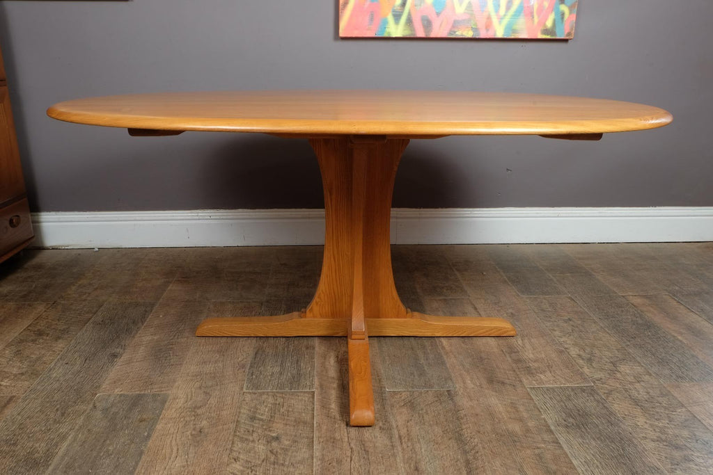 Ercol Light Elm Southwold Oval Dining Table - Model 883
