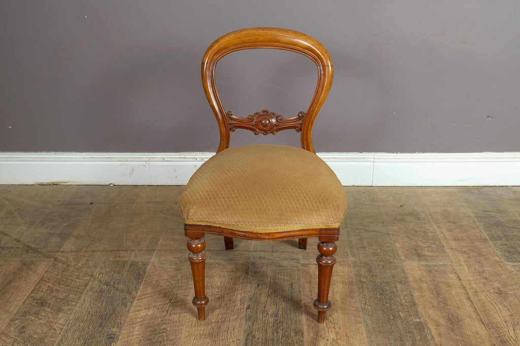 Vintage Pair of Antique Victorian Balloon Back Chairs