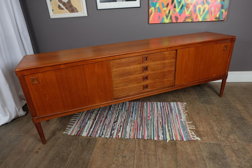 Vintage Retro Large Danish Teak Sideboard by H W Klein for Bramin
