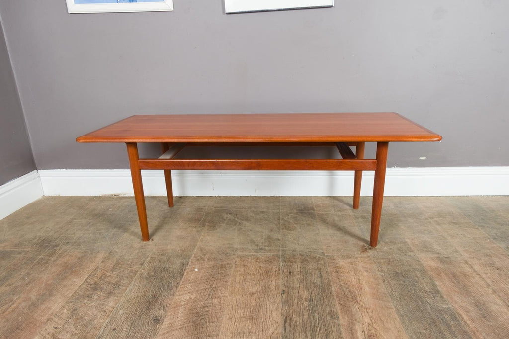 Vintage Large Danish Teak Coffee Table Mid Century