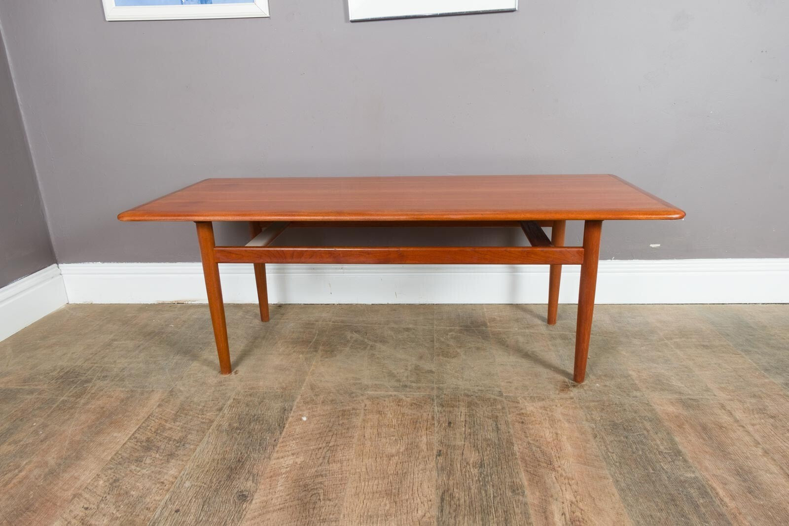 Vintage Large Danish Teak Coffee Table Mid Century