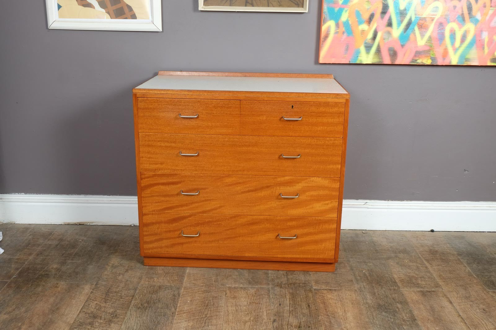 Vintage Retro Remploy MOD Chest of Drawers