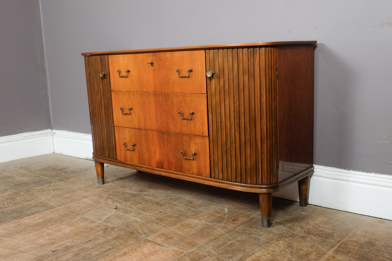 Vintage Retro Danish Walnut Sideboard by Edmund Jorgensen for Nakskov
