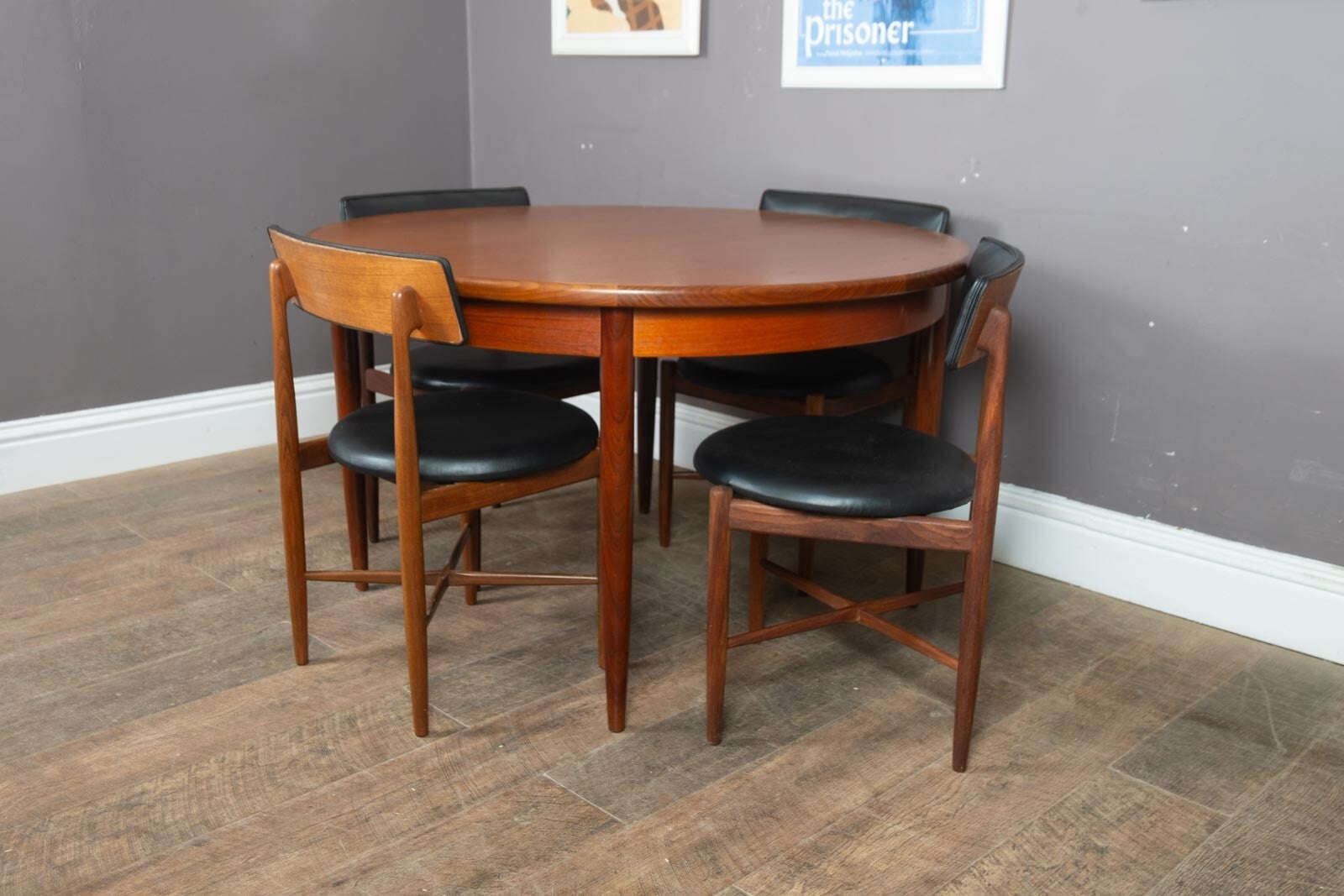 Vintage G Plan Fresco G Plan Teak Extending Dining Table and 4 Chairs