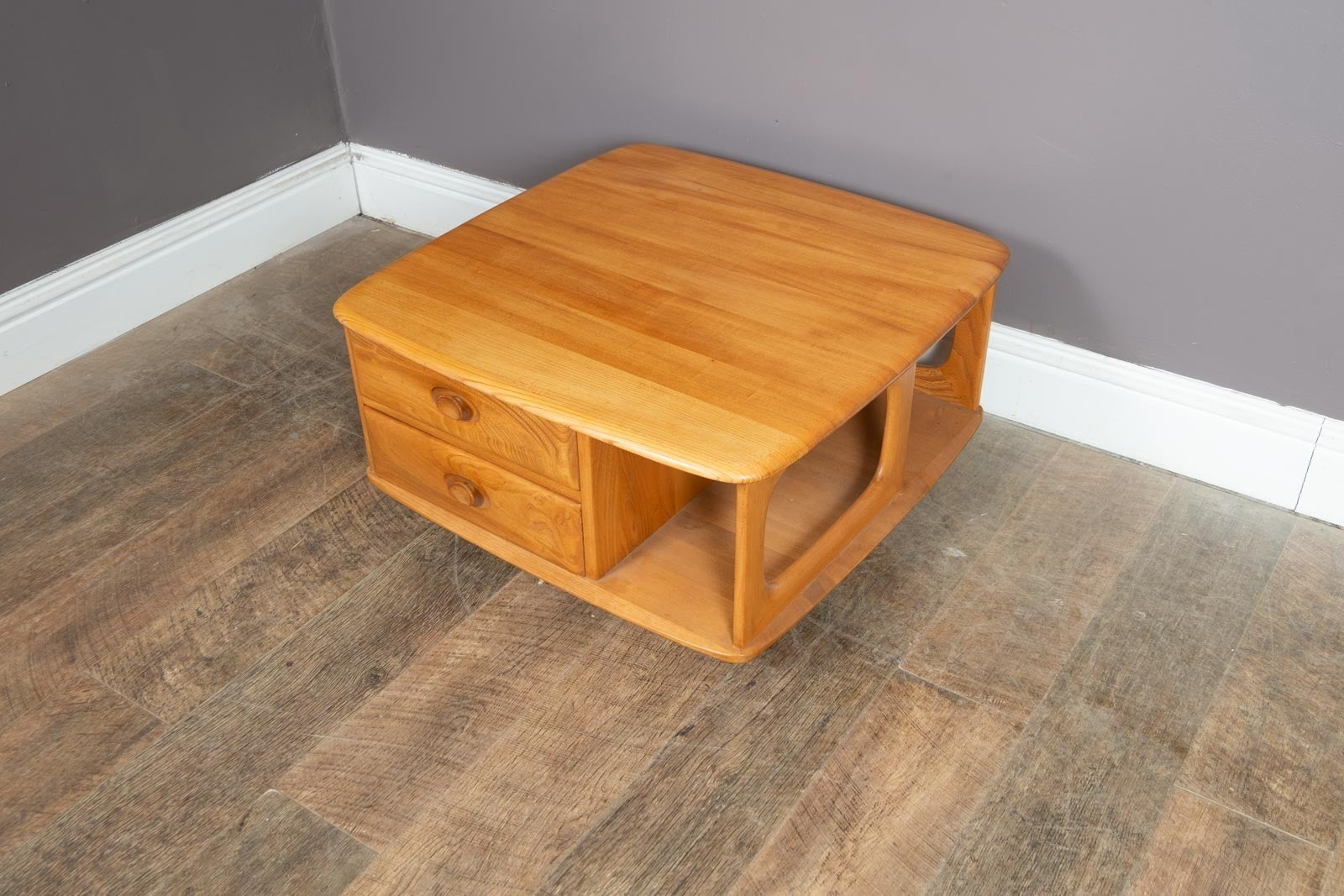 Ercol Light Elm Pandora Box Coffee Table