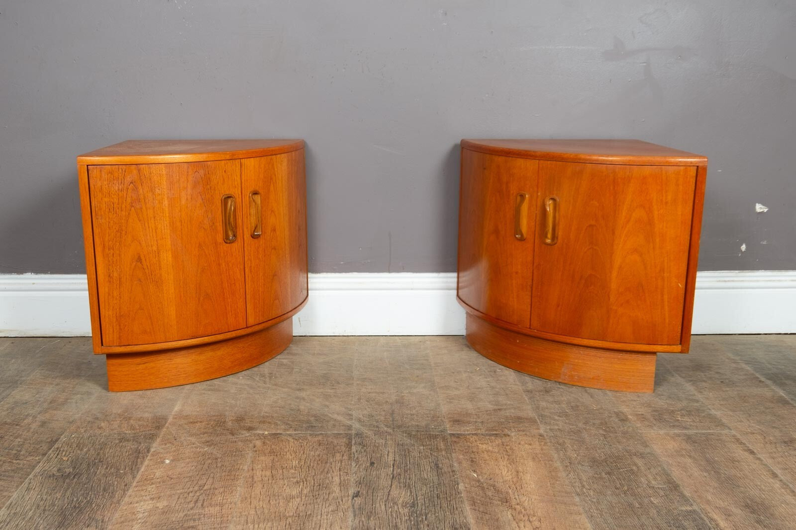 Vintage Retro G Plan Fresco Teak Corner Units Bedside Tables