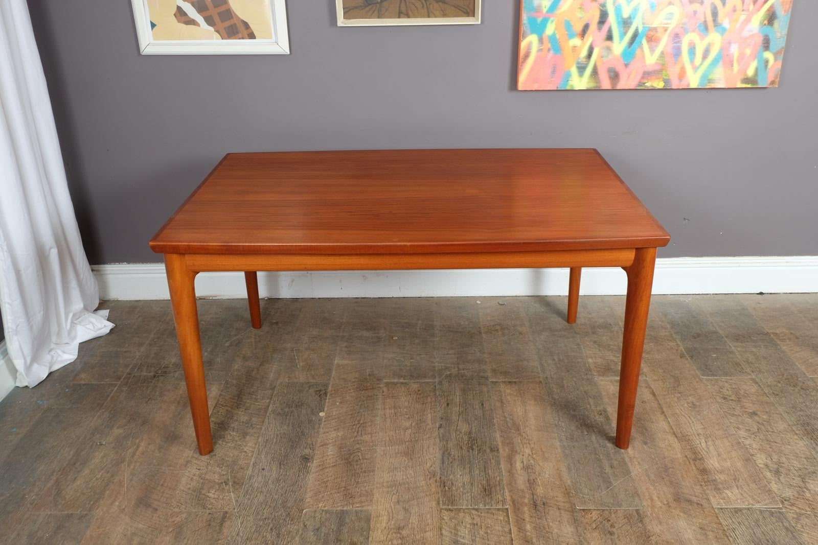 Vintage Danish Extending Teak Dining Table by Grete Jalk for Glostrup