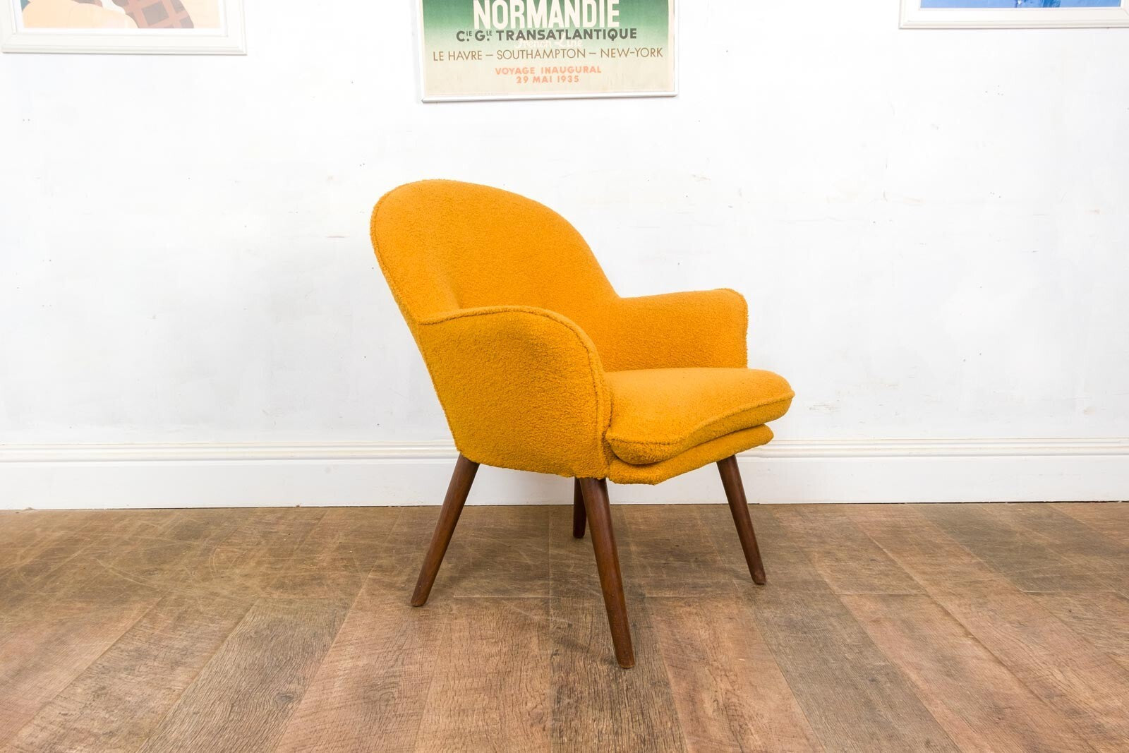 Vintage Retro Mid Century Occasional Chair by Toothill - Newly Upholstered