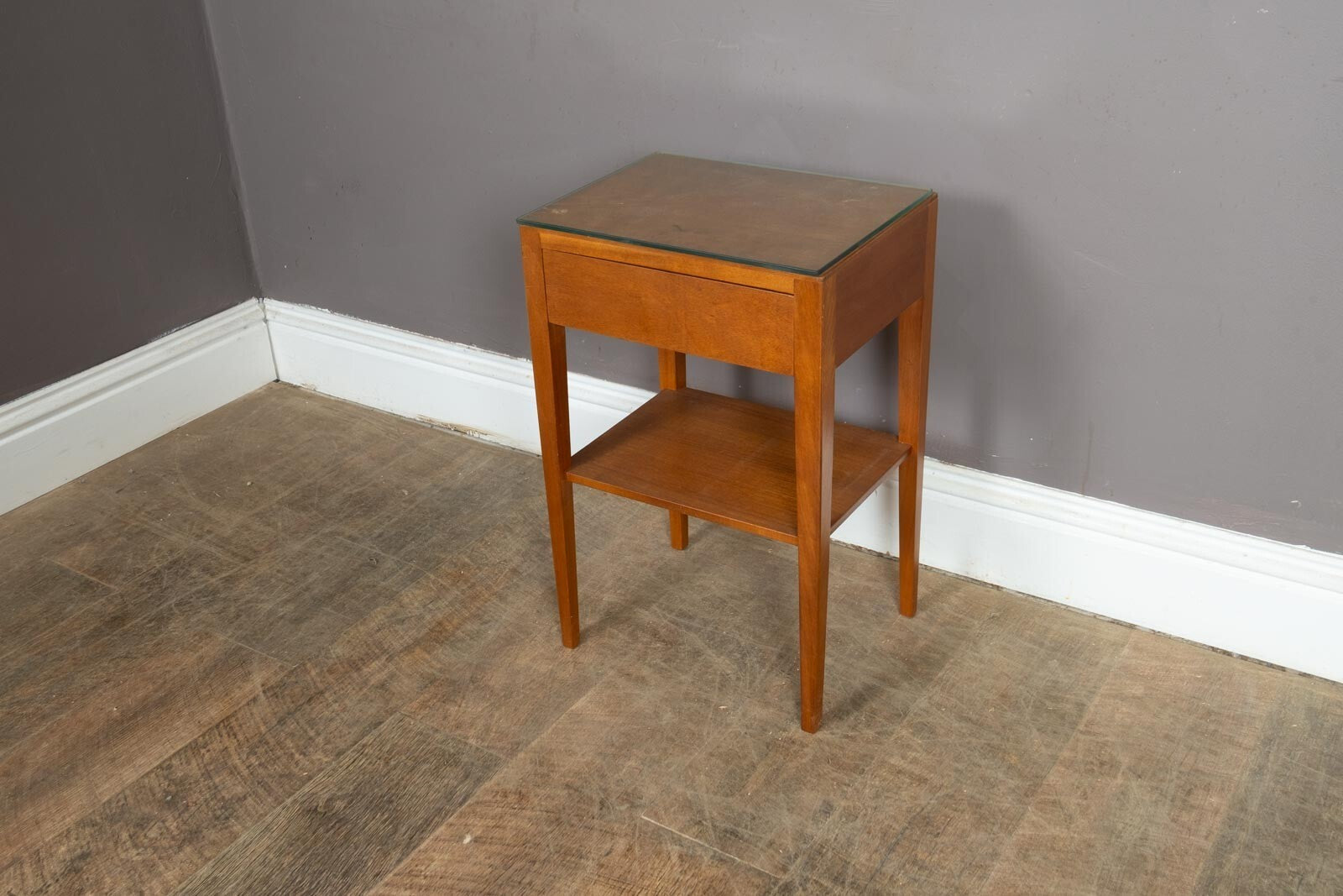 Vintage Mid Century Teak Bedside Table by Gibbs