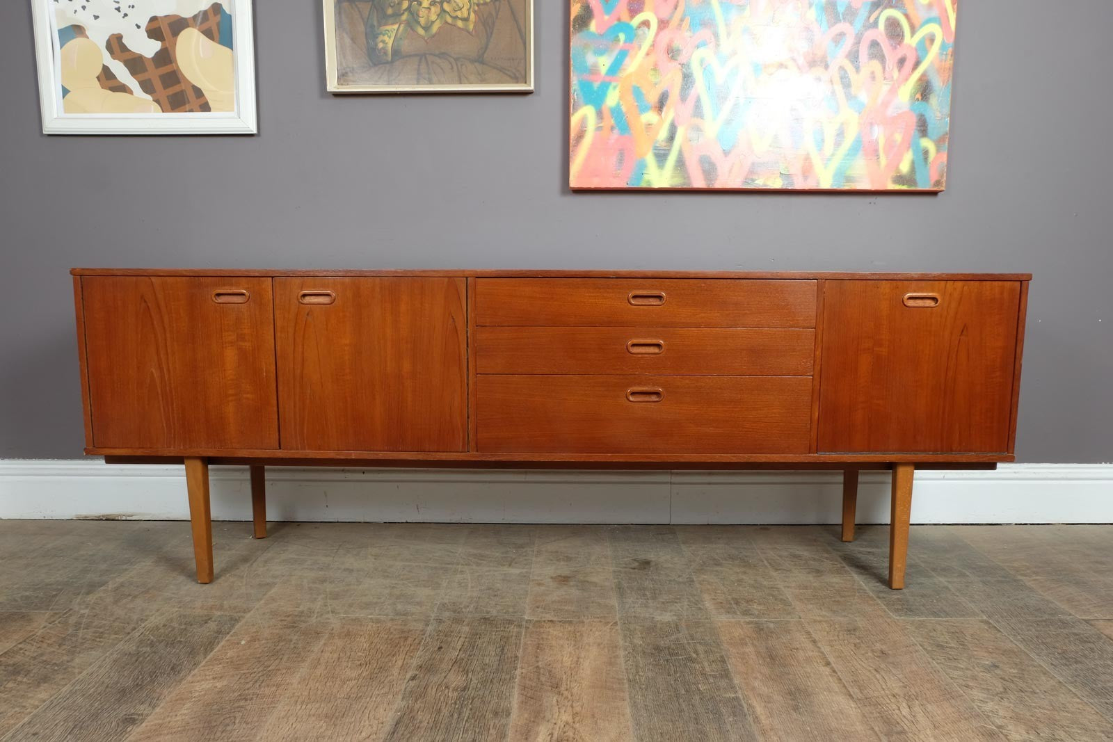 Vintage Retro Mid Century Large Teak Sideboard by Avalon