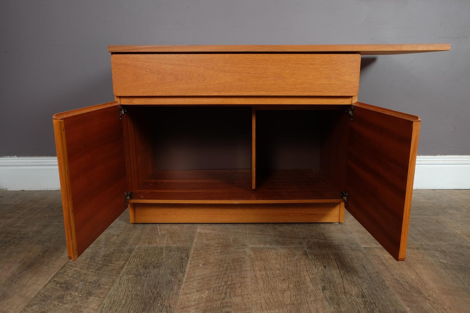 Vintage Retro Beaver and Tapler Teak Base Unit Cabinet
