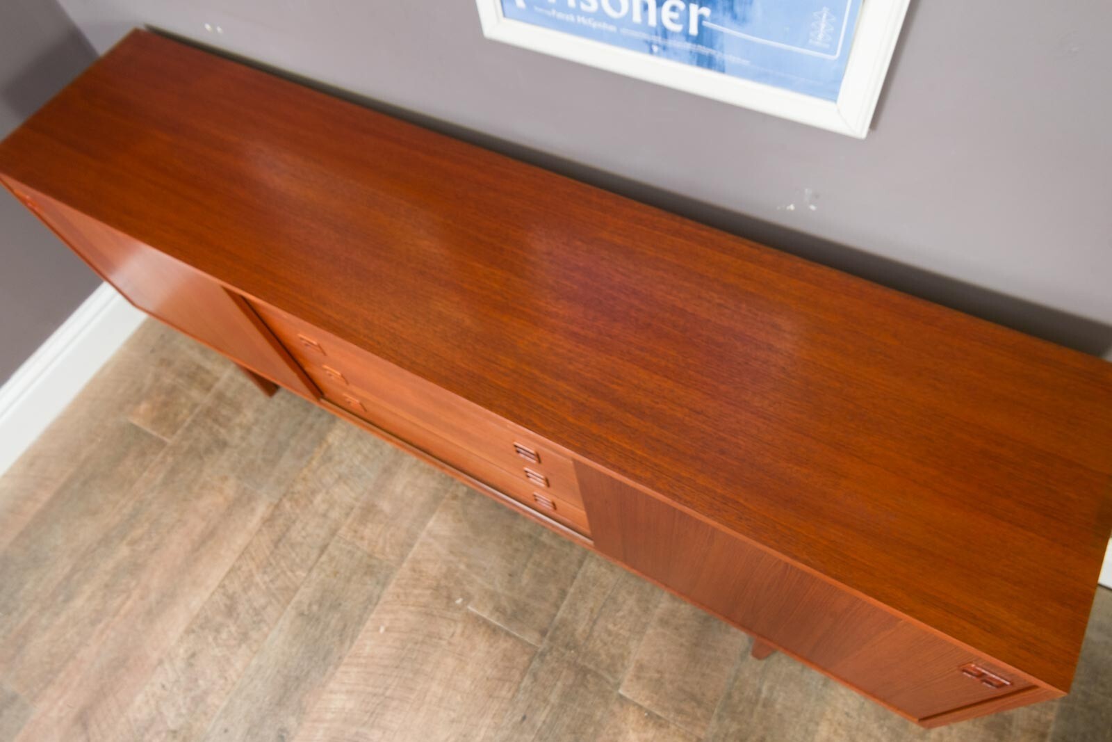 Vintage Retro Large Danish Teak Sideboard by Clausen and Sons