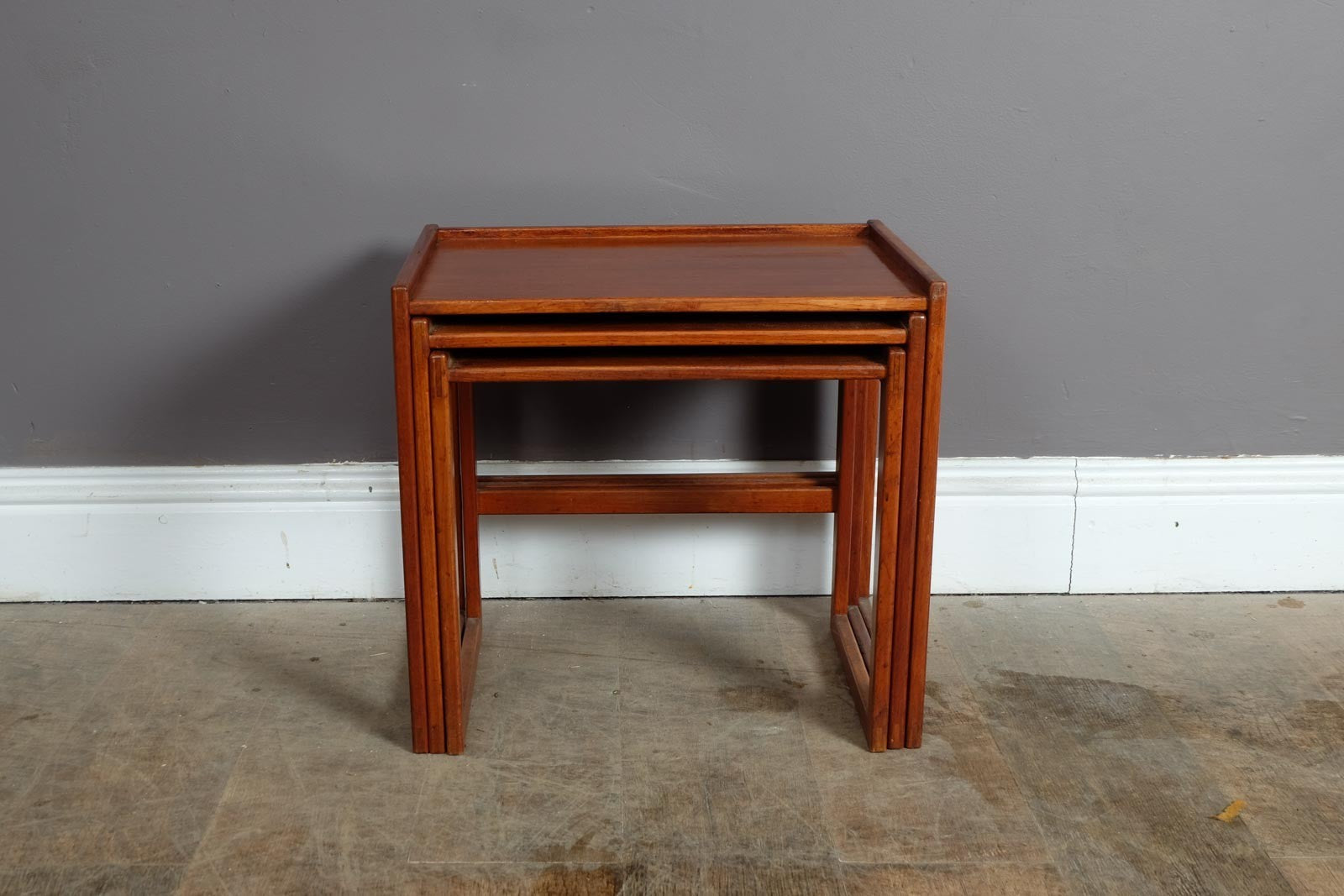 Vintage Retro Mid Century Danish Teak Nest of Tables