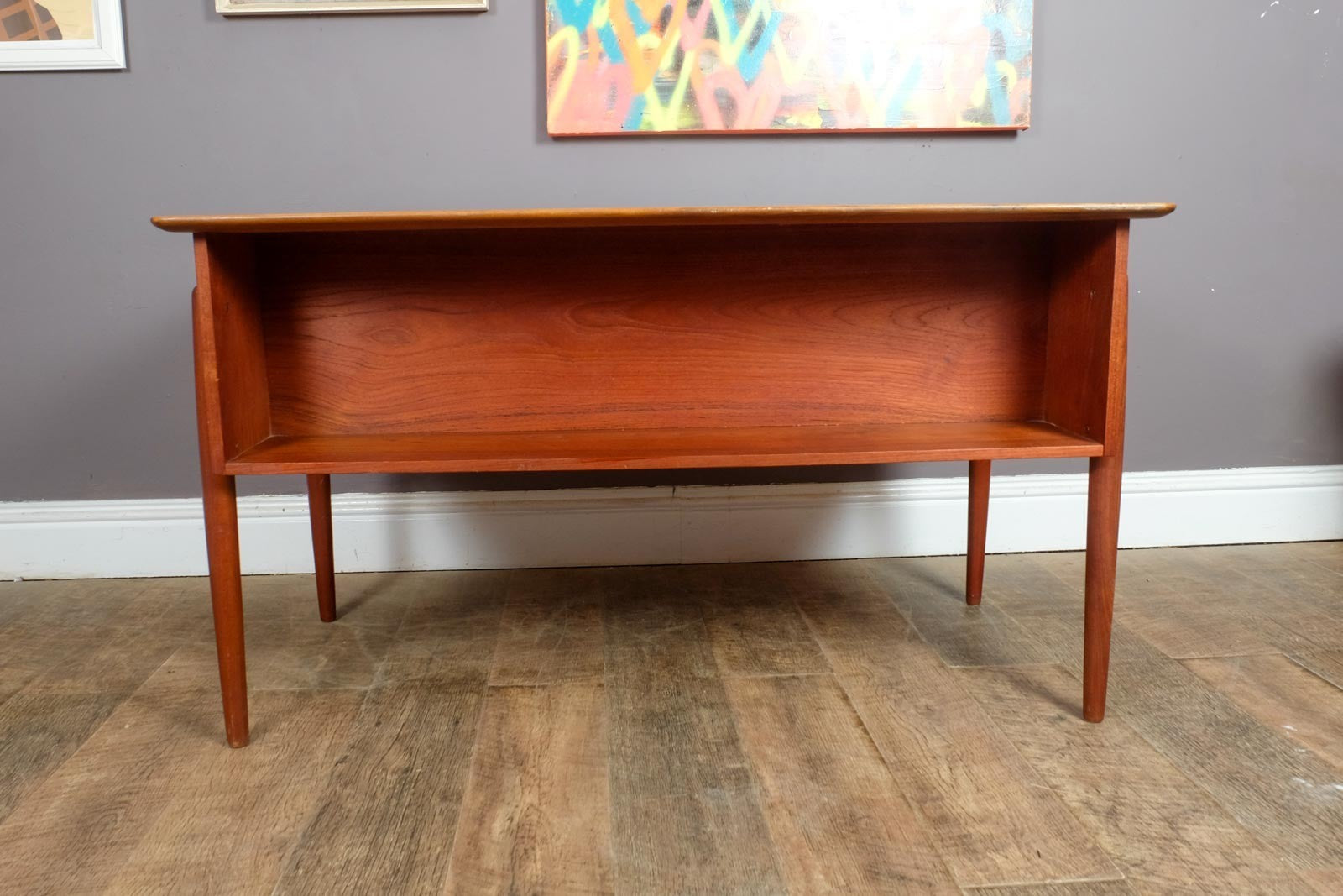 Vintage Danish Mid Century Teak Desk by P.A. Nielsen and Co