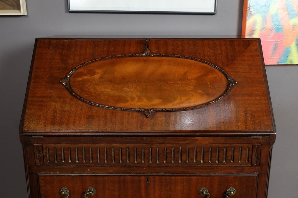 Vintage Retro Antique French Style Secretary Writing Desk Bureau