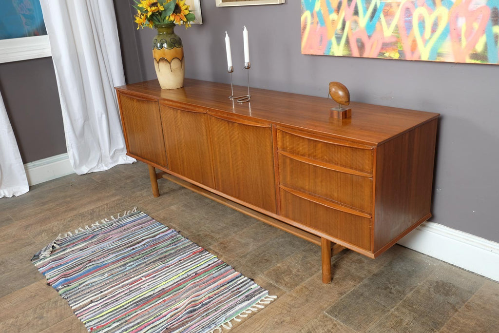 Vintage Retro Large Mid Century Teak Sideboard by Morris of Glasgow