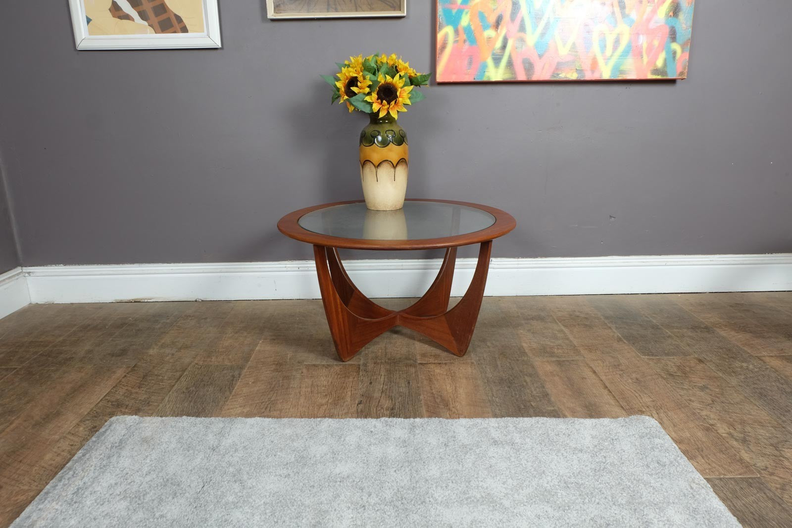 Vintage Retro G Plan Astro Teak and Glass Coffee Table