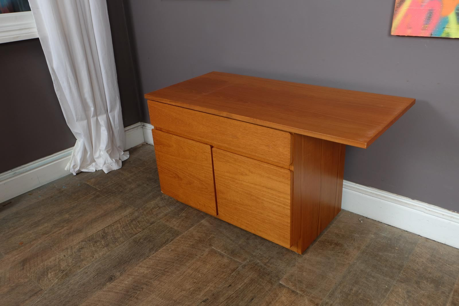 Vintage Retro Beaver and Tapler Teak Base Unit Cabinet