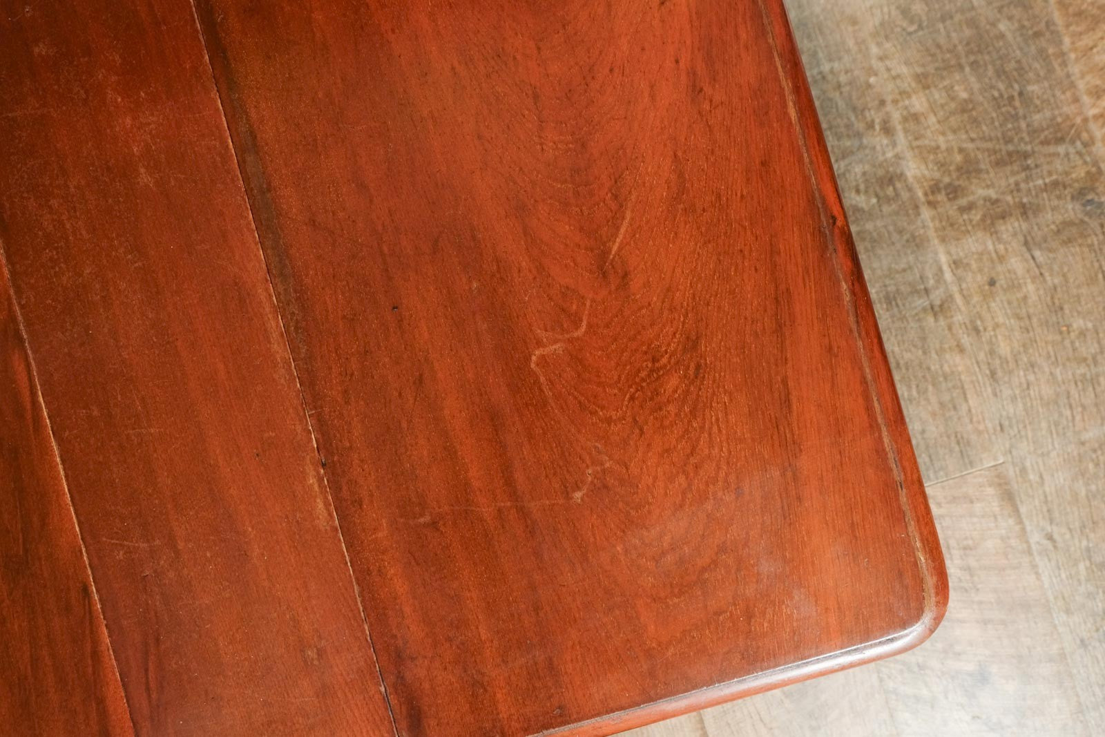 Vintage Small Dark Oak Drop Leaf Side Table with Bobbin Legs