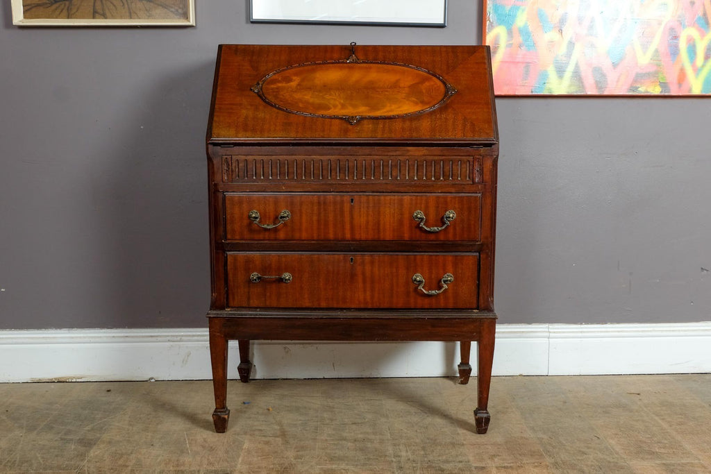 Vintage Retro Antique French Style Secretary Writing Desk Bureau