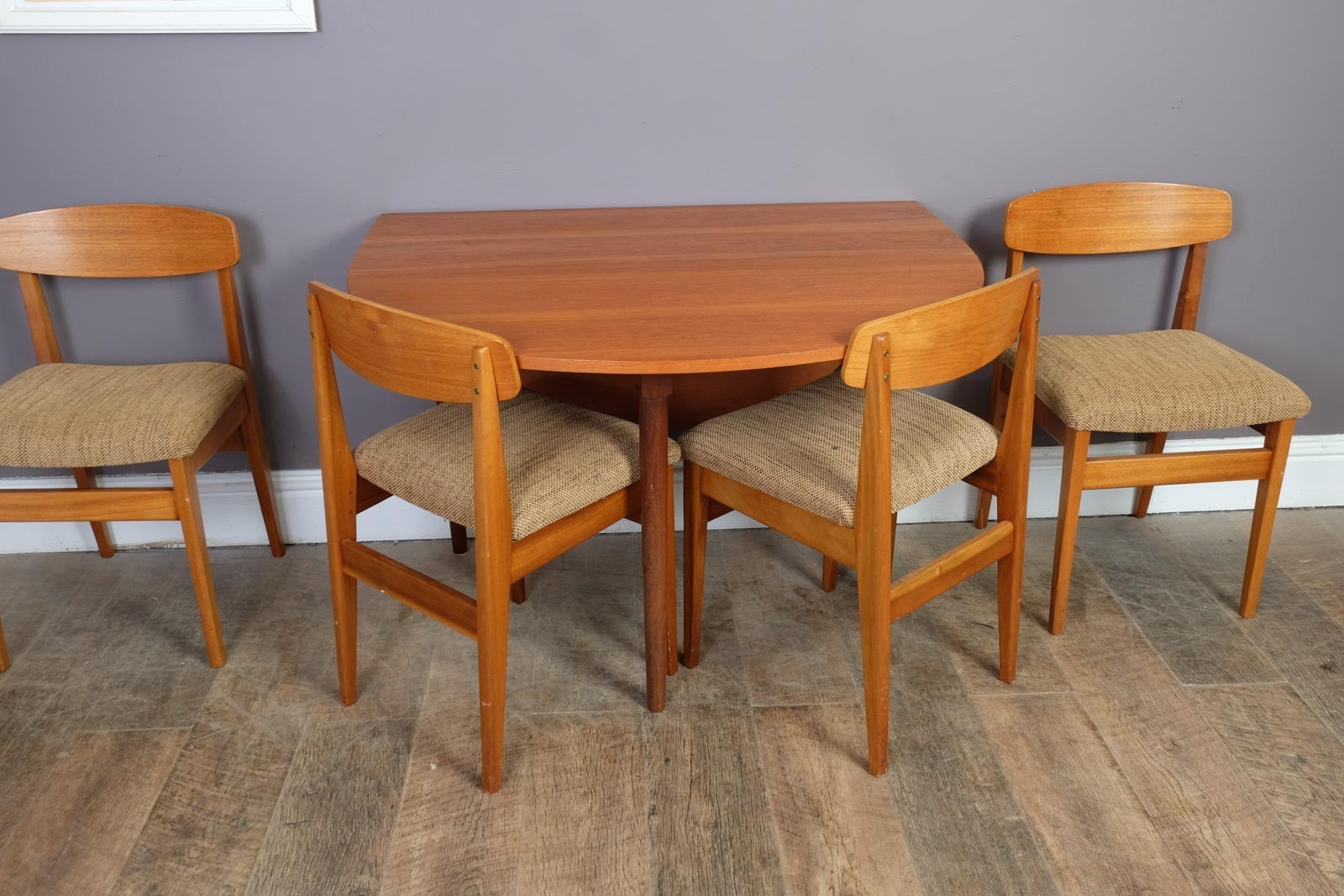 Vintage Retro G Plan Drop Leaf Dining Table and 4 Chairs