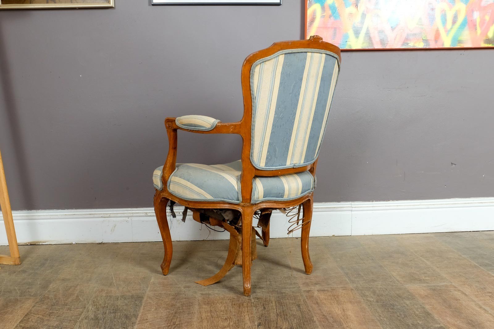 Antique Victorian Carved Walnut Arm Chair