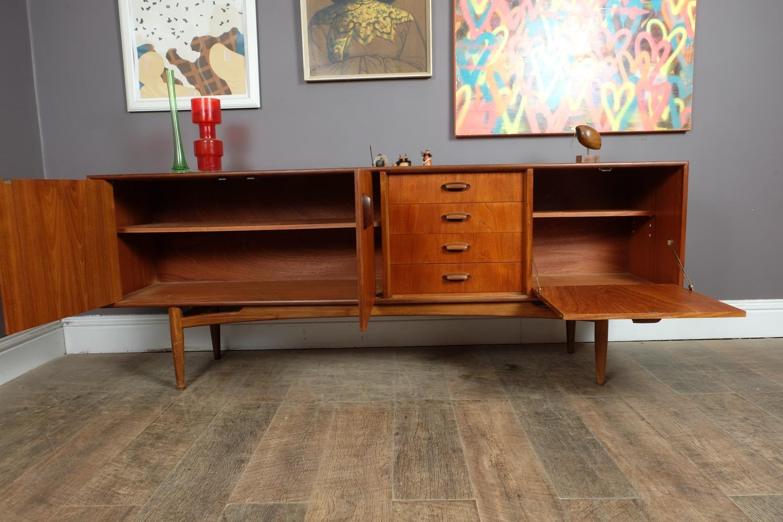 Vintage Retro Mid Century G Plan Brasilia Teak Sideboard