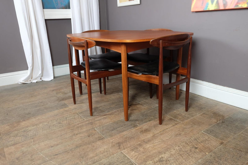 Vintage Mid Century G Plan Extending Dining Table and 4 Chairs by Kofod Larsen