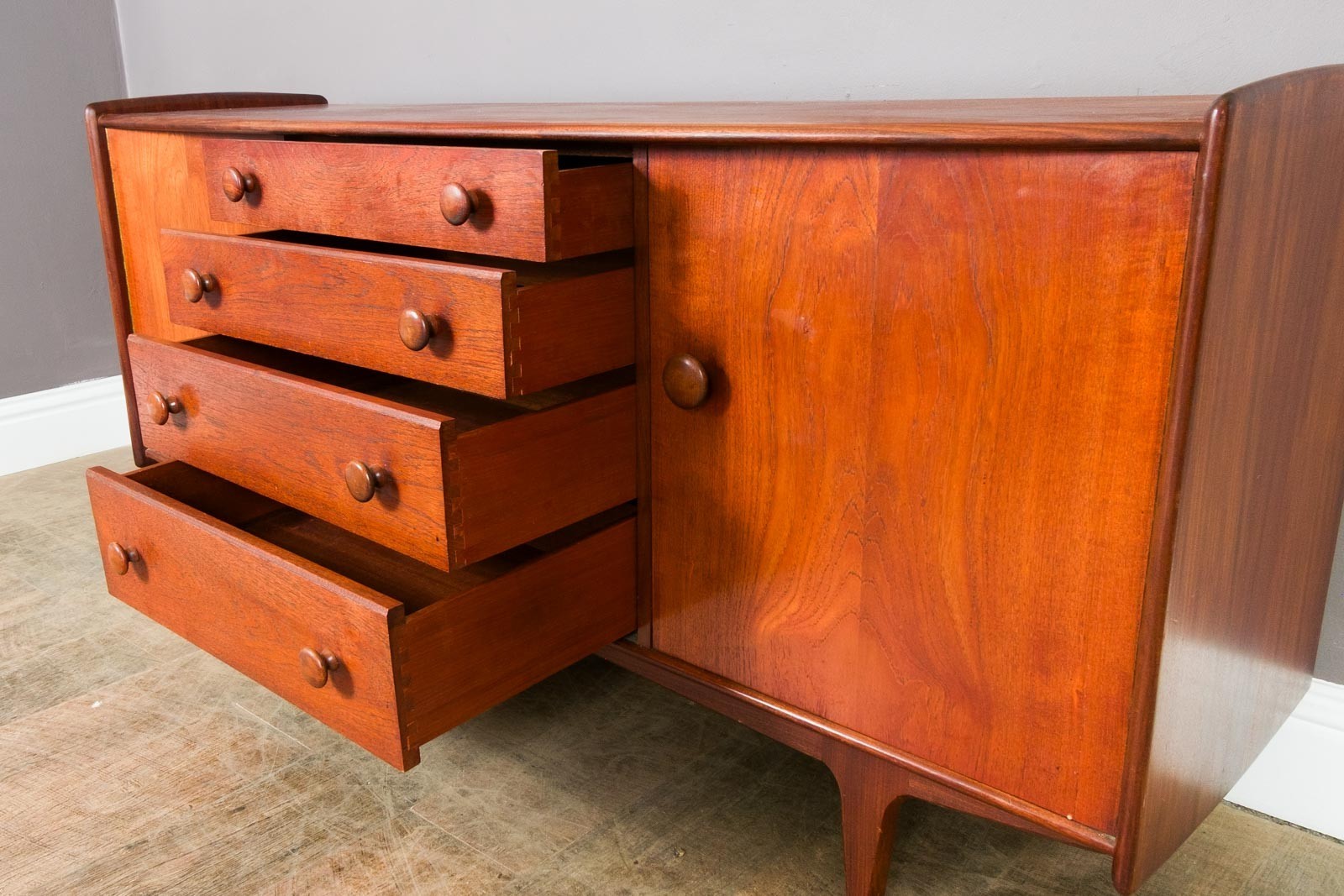 Vintage Retro Mid Century Volnay Afromosia Sideboard by Younger